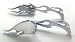 Yamaha V-Max V-Star VStar 650 1100 Chrome Flame Mirrors