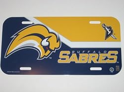 BUFFALO SABRES Officially Licensed Team Colored Logo Plastic LICENSE PLATE
