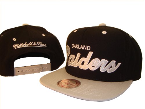 Oakland Raiders Mitchell & Ness Adjustable Snap Back Baseball Cap Hat