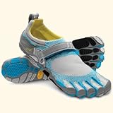 Bikila Shoe - Women's Sky Blue/Dark Grey/Grey 38 by Vibram FiveFingers