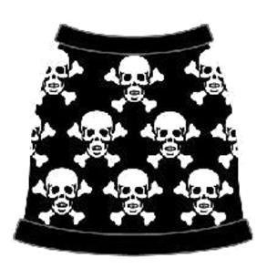 Dog Clothes, Pet Clothes, Dog Tank Top Multiple Skulls 