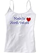 MADE IN NORTH DAKOTA - State Series - White Women's / Girls Camisole (Girlie / Babydoll)