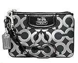 COACH GUNMETAL BLACK LURX. SMALL WRISTLET NEW!