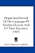 Origin And Growth Of The Languages Of Southern Europe And Of Their Literature (1907)