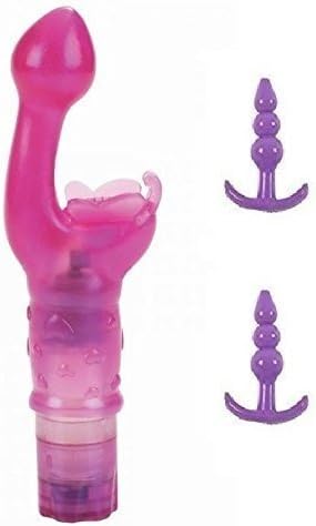 Pink Powerful Vibrating Butterfly Kiss Gspot and Clit for Women and 2 Purple Anus Plus Toys