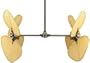 Fanimation Fans FP240PW 52" Palisade Specialty Indoor Pewter Ceiling Fan w/ PAD1C Blades