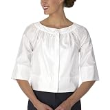 Isaac Mizrahi White Painters Jacket - L
