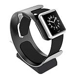 spinido® Apple Watch 専用 充電 スタンド 新品 アップル ウォッチ アルミニウム製 38mm / 42mm 全Models 適用クレードル ドック 充電 スタンド (black)