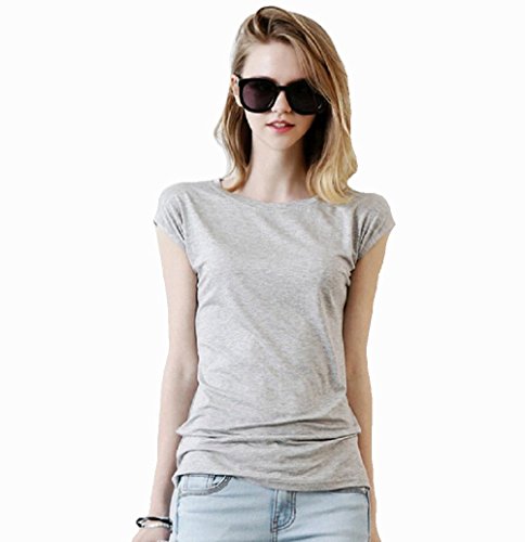 8カラー シンプルTシャツ レディース フレンチスリーブTシャツ スタイル