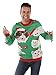 Tipsy Elves Men's Crazy Cat Man Ugly Christmas Sweater Funny Cat Holiday Sweater