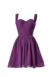 Chiffon Sweetheart Cocktail Lace Bridesmaid Dress/Prom Dress/Party Dress/Mini Dress 