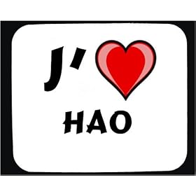 J'aime Hao tapis de souris d�cor�