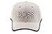HUGO BOSS Men's Double Twill Cap with Reflective Tape, White, One Size