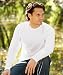 UltraClub Organic Men?s Ring-Spun Organic Cotton Long-Sleeve Crewneck Tee