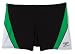 Speedo Men's Sonic Splice Square Leg Swimsuit,Black/Green,34