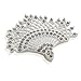 Vintage Style Fan Fashion Pin Brooch Marcasite Fine Silver... Vintage Style Fan Fashion Pin Brooch Marcasite Fine Silver...