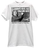 EINSTEIN THEORY OF FOOTBALL SAINTS PRIDE FALCONS SUCK T SHIRT jersey