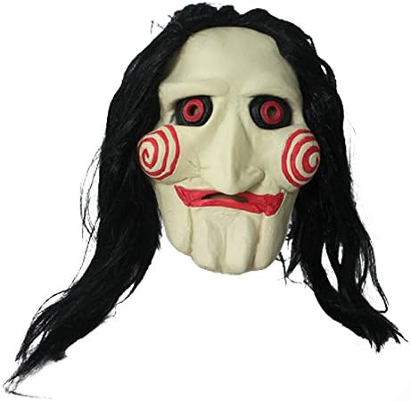 CAIJ Halloween Mask Movie Jigsaw Puppet - Full Mask Head Latex