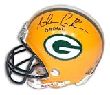 Ahman Green Autographed/Hand Signed Green Bay Packers Mini Helmet with Batman Inscription