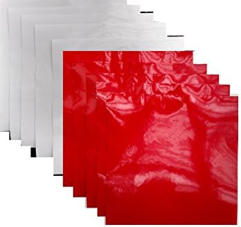 MI Vinyl Color Pack - Red, White 10-pack - 5 of each color adhesive vinyl sheets glossy - 12x12 outdoor quality