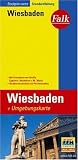 Falk Stadtplan Extra Standardfaltung Wiesbaden