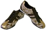 Coach Katelyn Khaki Bronze Signature Tennis Shoes New