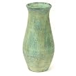 EXP Handmade Classic Finesse Ceramic Earthenware Flower Vase In Green