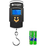 Etekcity Digital Postal Hook Fishing Scale, Backlit LCD Display, 2 AAA Batteries Included, 110lb/50kg