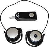Wireless Bluetooth Hi-Fi Stereo Headphones Headset with Audio Dongle and A2DP Audio for MP3 ,MP4, iPod, PC Computer, CD DVD Player, TV w/Rechargeable Li-battery [Patent No. 200630018610.0 ]