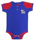 Kansas Infant Lead Off Baseball Onesie,Royal,12-18 Month