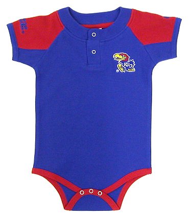 Buy Kansas Infant Lead Off Baseball Onesie by Colosseum Athletics