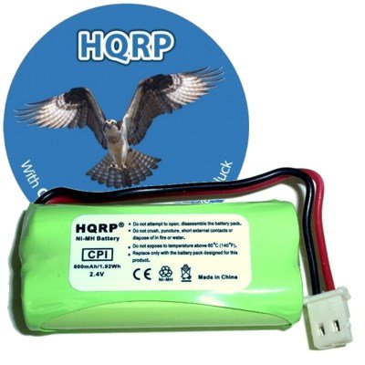 HQRP Cordless Phone Battery compatible with VTech BT162342 / BT262342 / 89-1347-01-00 / 8913470100 / 89-1347-02-00 / 8913470200 / 2SNAAA70HSX2F Replacement plus Coaster