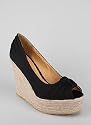 Knotted Canvas Espadrille Wedge