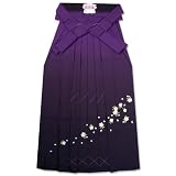 卒業式袴　桜刺繍のぼかし袴　紫系　Mサイズ　GSM-M