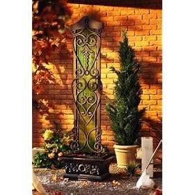 Copper Falls Water Trellis Fountain by Arbors and Trellises