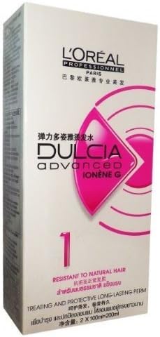 L'oreal Paris Dulcia Ducia Advanced Ionene Permanent Perm Long Lasting Curl No.1 Resistant to Natural Hair by L'oreal Paris