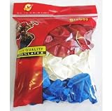 Red White And Blue Latex Balloons ~ Opaque ~ Bag Of 100