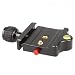 SIRUI Schnellwechselbasis MP-20 (Safety Lock System, 3 Nivellierlibellen, Gewindeadapter, Aluminium) schwarz