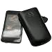 Suncase Ledertasche (Lasche mit R�ckzugfunktion) f�r Nokia N900 schwarz