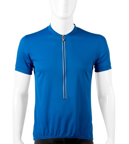 Big Man's Plus Size Cycling Jersey in Royal Blue- Size XXX-Large On Sale