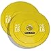 Body-Solid Yellow Bumper Plates – 25lb. Pair
