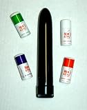 Power 7 inch 2 C Vibrator Sex Selection with 4 Liquid Sensations Samplers