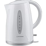 [HSB Bundle+] Cookworks Illuminating Kettle - White with Finger Guard & Cleva Compact Knife Sharpener
