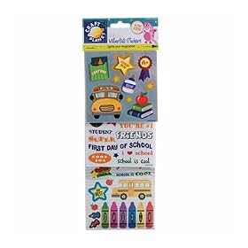 Metallic Waterfall Stickers - School Days