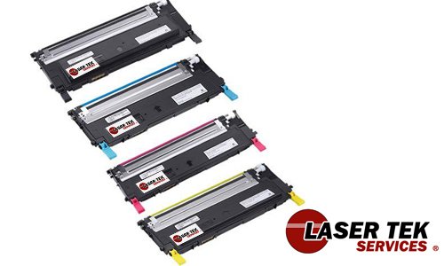 Laser Tek Services High Yield Toner Cartridge 4 Pack Compatible with Dell 1230c 1235c 1235cn 330-3012 330-3015 330-3014 330-3013 On Sale