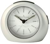 Precision MSF Radio Controlled silver case alarm clock with light,snooze & crescendo