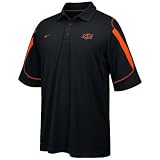 Nike Oklahoma State Cowboys Black Stiff Arm 2008 Coaches Sideline Polo