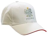 Polish Apparel White Baseball Cap - Polska & Silver Ealge