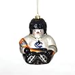 Vancouver Canucks NHL Glass Snowman Ornament (5.5")
