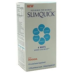 SlimQuick-NxCare Female Fat Burner, 120 Capsules (New Improved Formula)